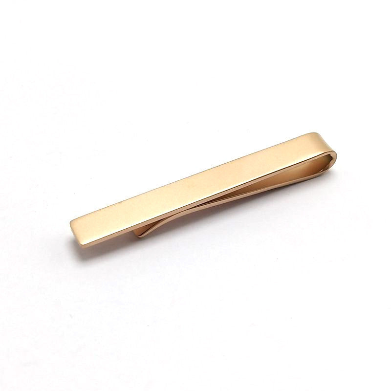 Men's Simplicity Titanium Steel Tie Pin Frosted Neckline Clip