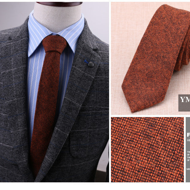6cm wool tie