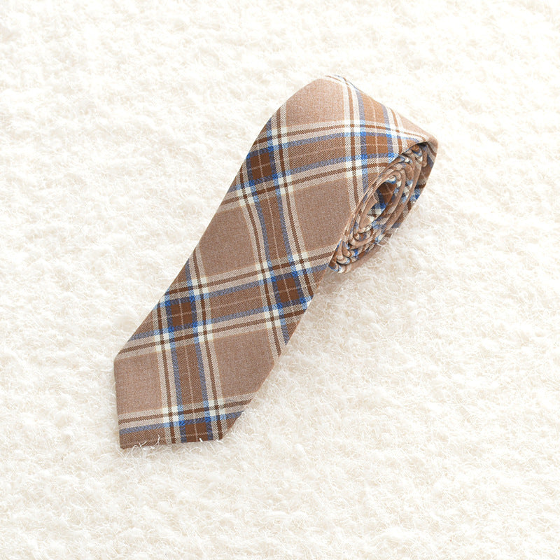 Uniform plaid tie