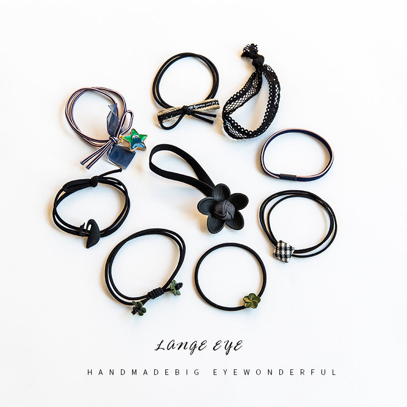 Simple hair rope Sen tie hair tie high elasticity hair band