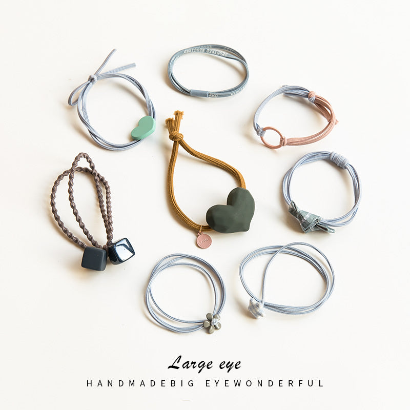 Simple hair rope Sen tie hair tie high elasticity hair band