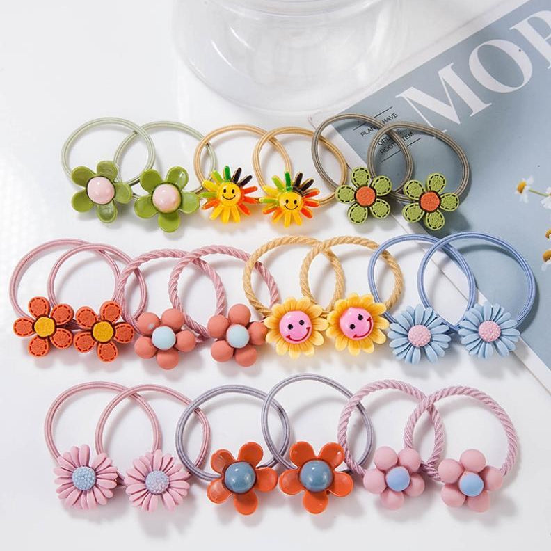 Rubber band hair tie hair baby headband