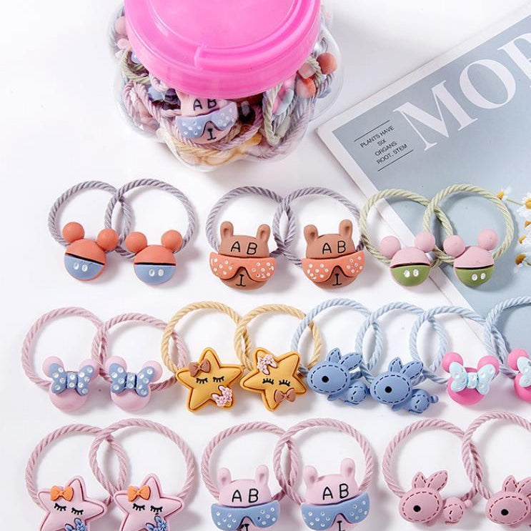 Rubber band hair tie hair baby headband