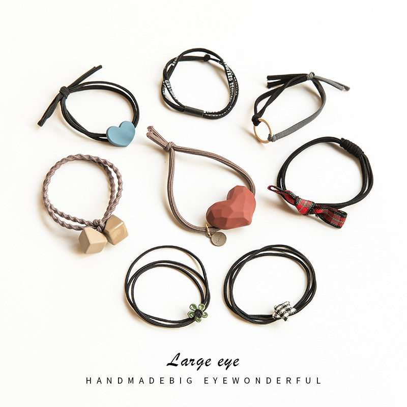 Simple hair rope Sen tie hair tie high elasticity hair band