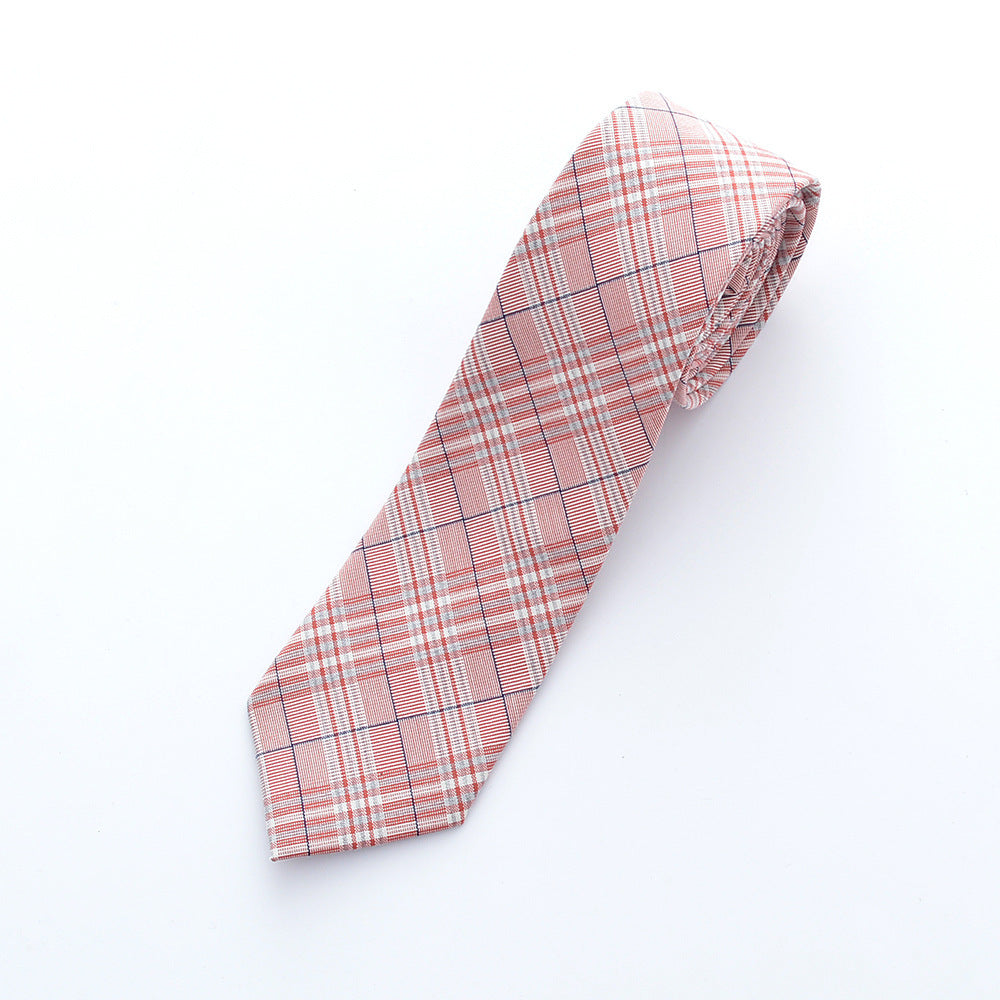 Uniform plaid tie