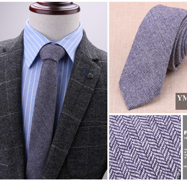 6cm wool tie