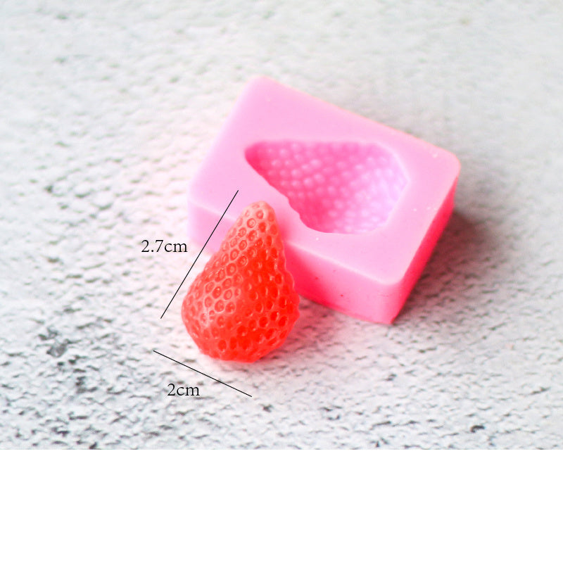 Strawberry Candle Silicone Mold Candle Decoration Mold
