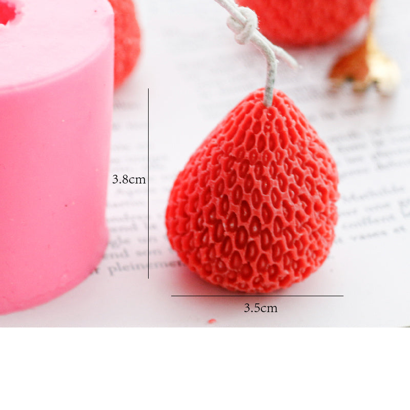 Strawberry Candle Silicone Mold Candle Decoration Mold