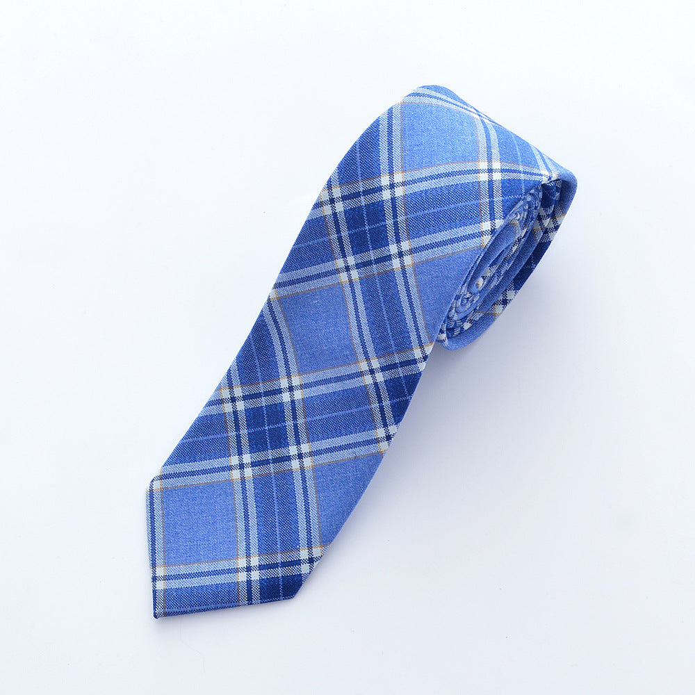 Uniform plaid tie