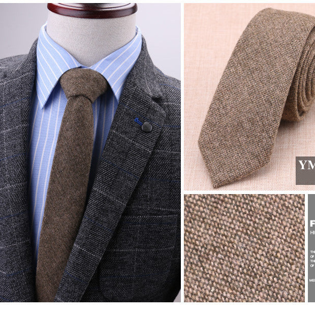 6cm wool tie