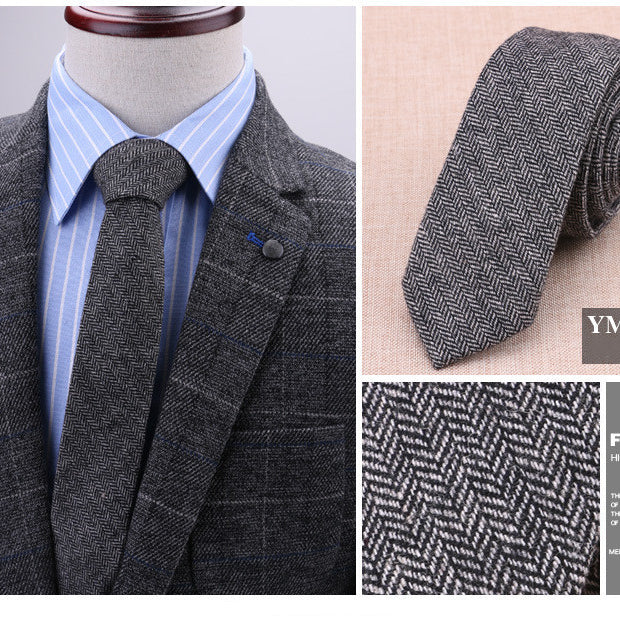 6cm wool tie