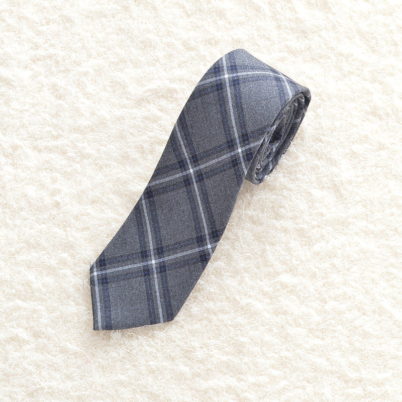 Uniform plaid tie