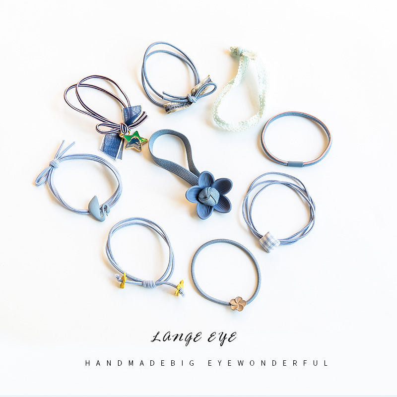 Simple hair rope Sen tie hair tie high elasticity hair band