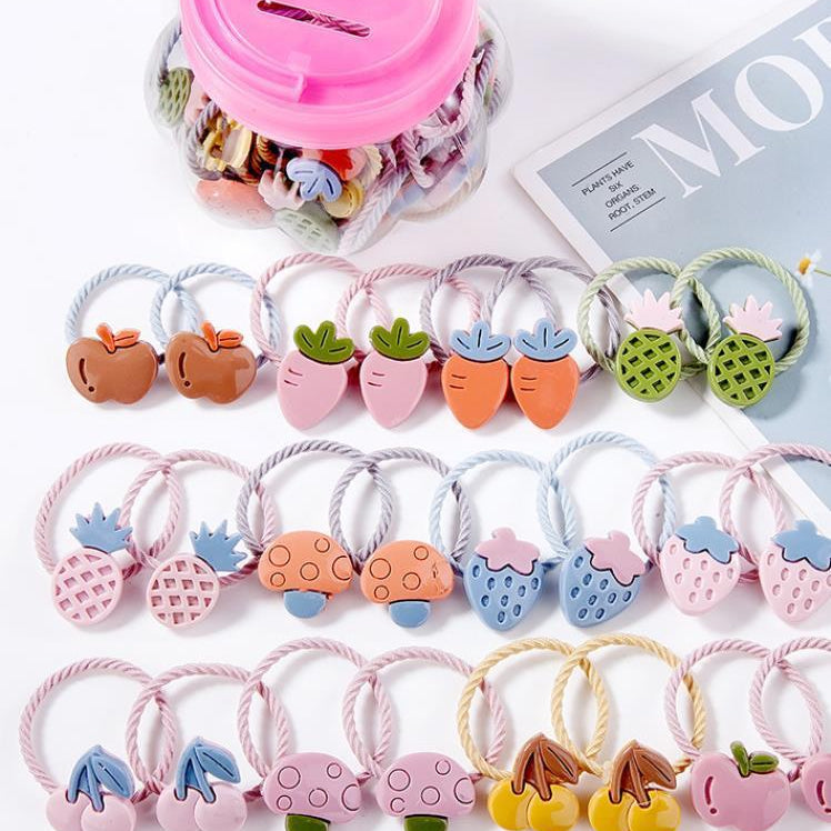 Rubber band hair tie hair baby headband