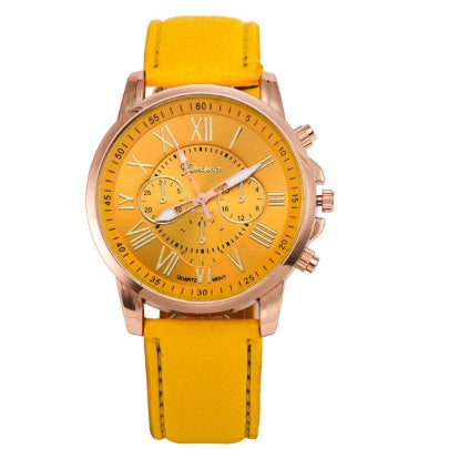 Three eye watches, retro GENEVA, quartz trends watches