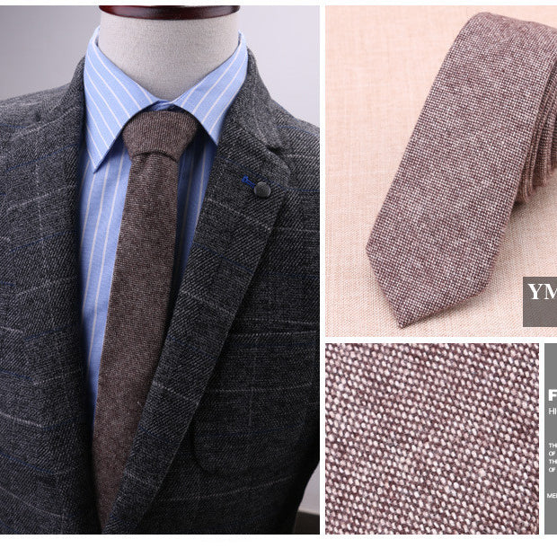 6cm wool tie