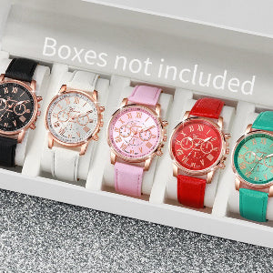 Three eye watches, retro GENEVA, quartz trends watches