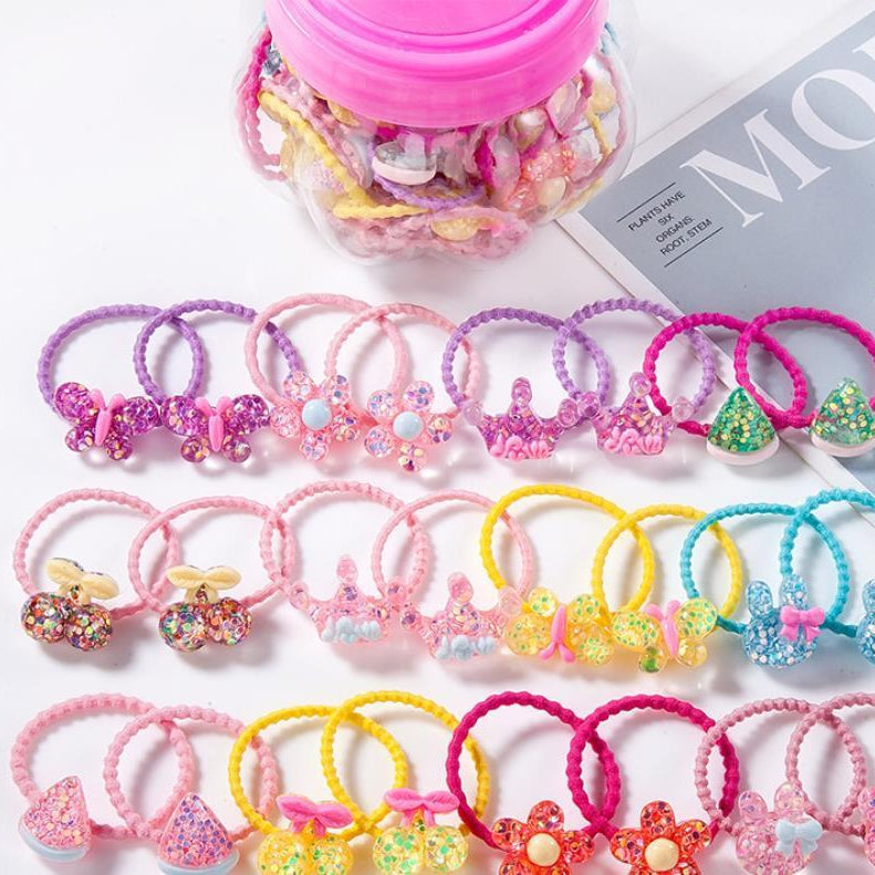 Rubber band hair tie hair baby headband