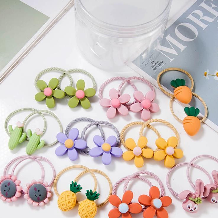 Rubber band hair tie hair baby headband