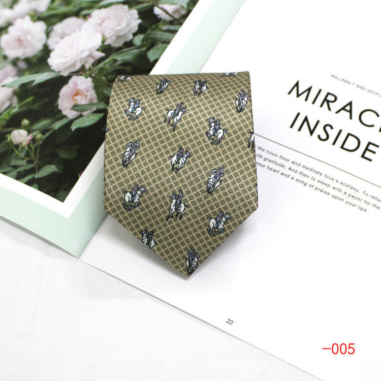 Men's Formal Tie Polyester 9cm Casual Business Work Professional Tie Printed Tie