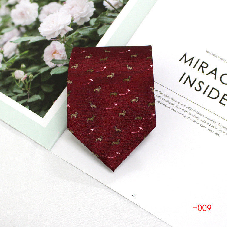 Men's Formal Tie Polyester 9cm Casual Business Work Professional Tie Printed Tie