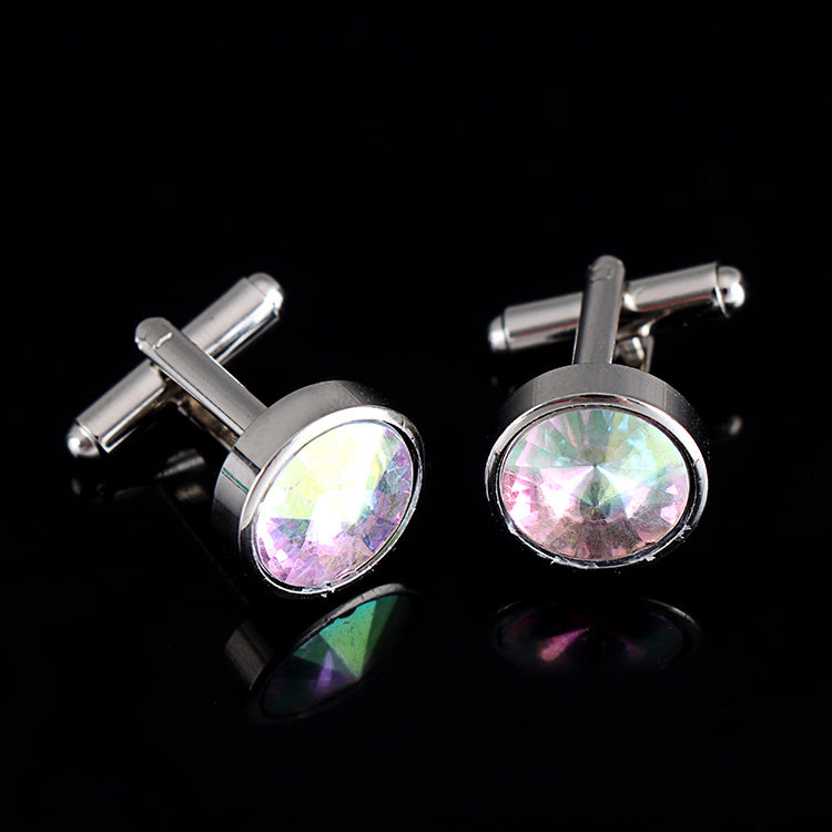 Multicolor French Men's Shirt Metal Cufflink
