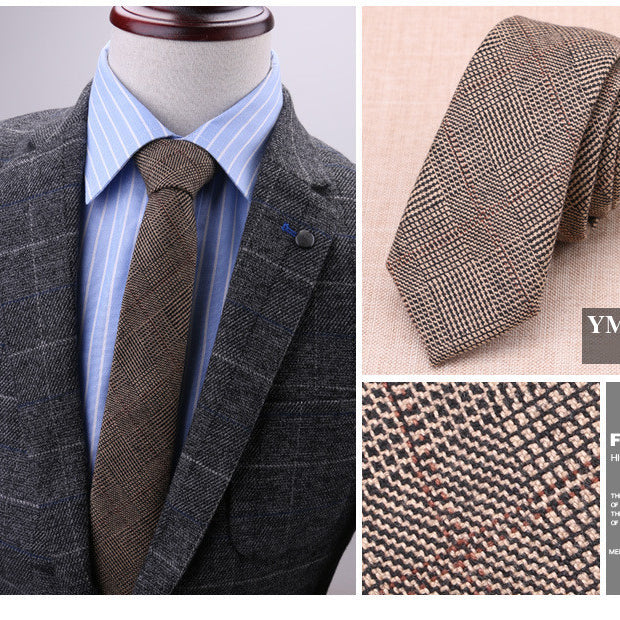 6cm wool tie