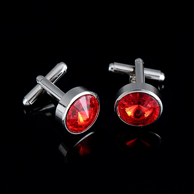 Multicolor French Men's Shirt Metal Cufflink