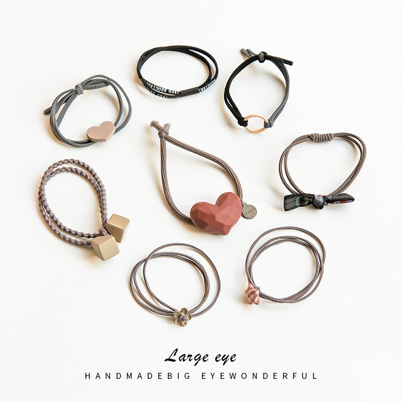 Simple hair rope Sen tie hair tie high elasticity hair band