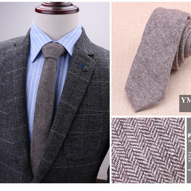 6cm wool tie