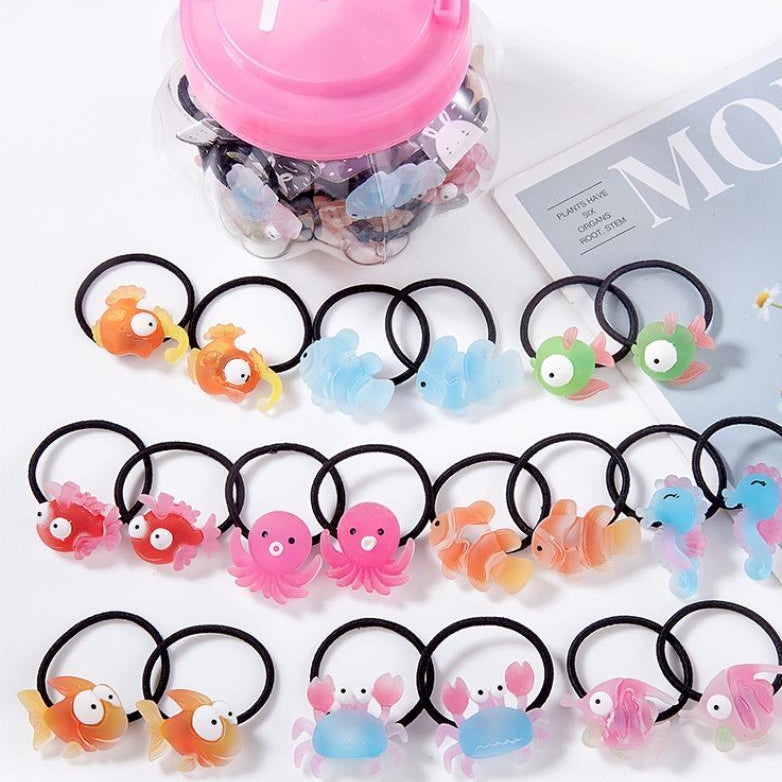 Rubber band hair tie hair baby headband