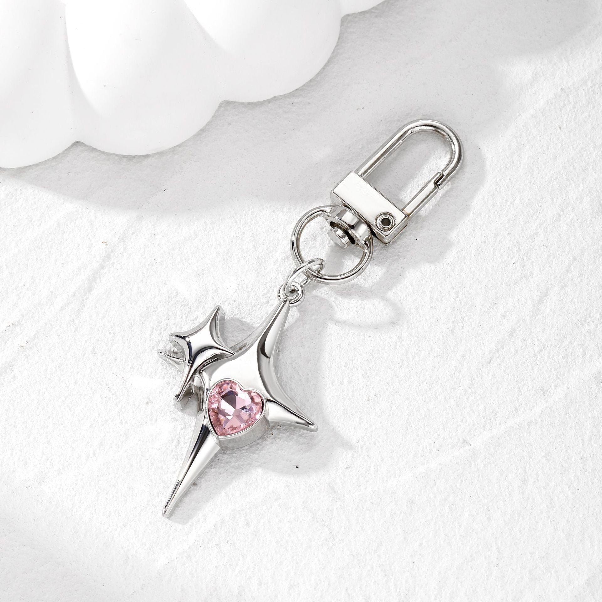Alloy Plating Meteor Cross Key Ring Pendant