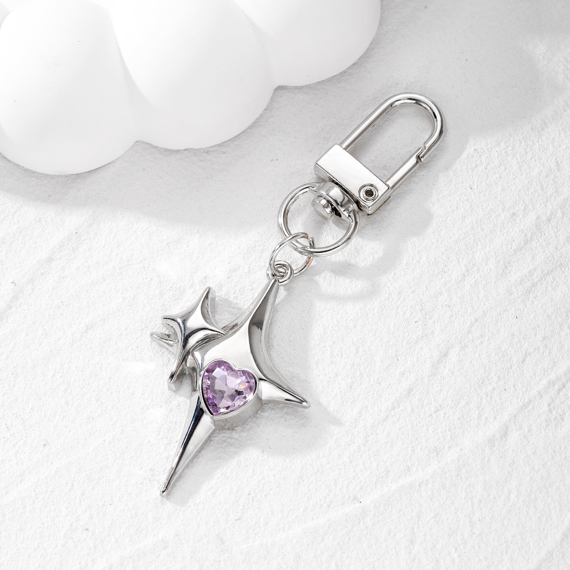 Alloy Plating Meteor Cross Key Ring Pendant