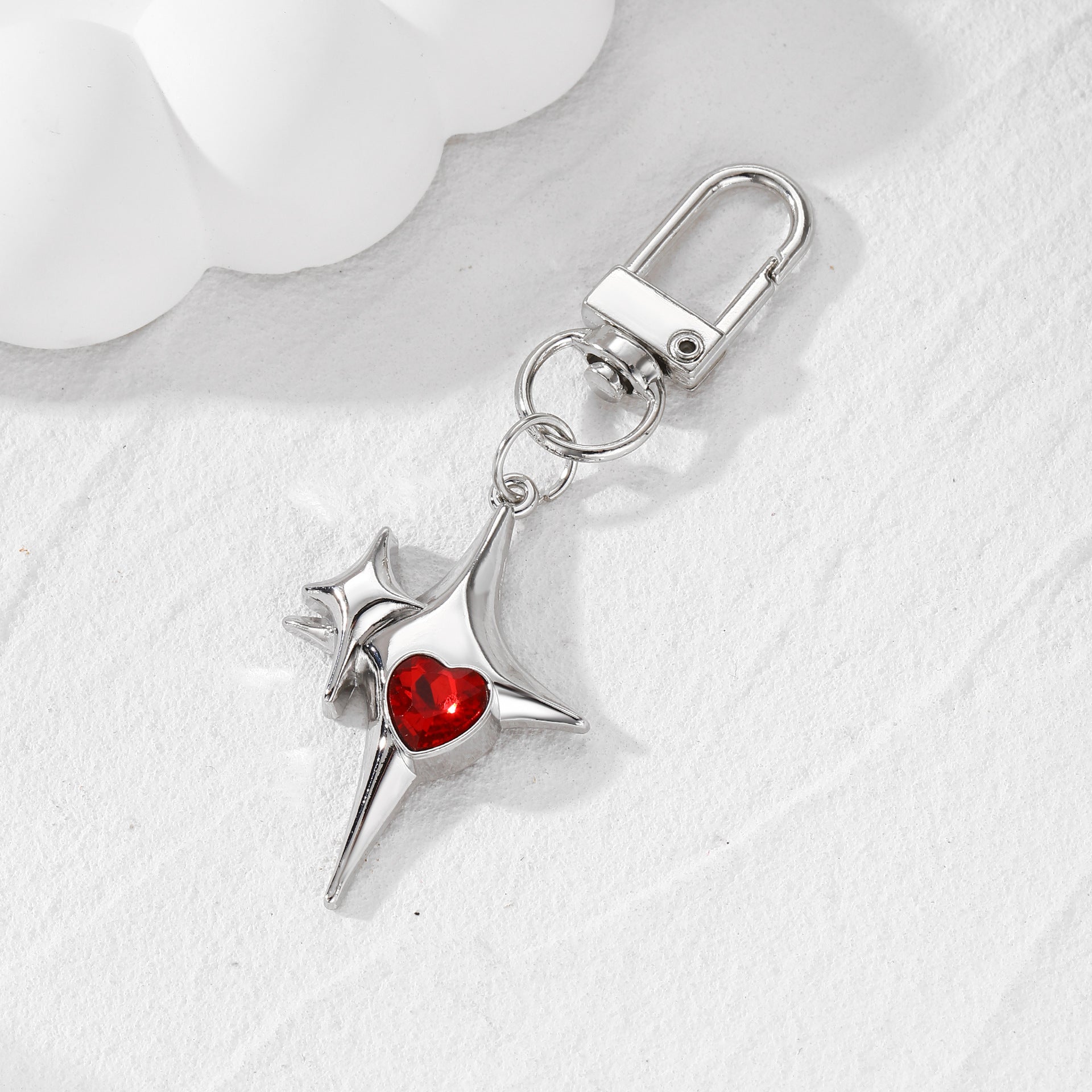 Alloy Plating Meteor Cross Key Ring Pendant