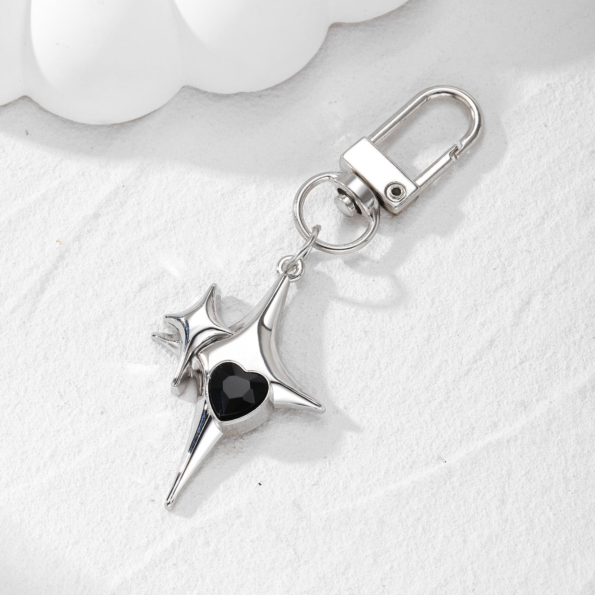 Alloy Plating Meteor Cross Key Ring Pendant