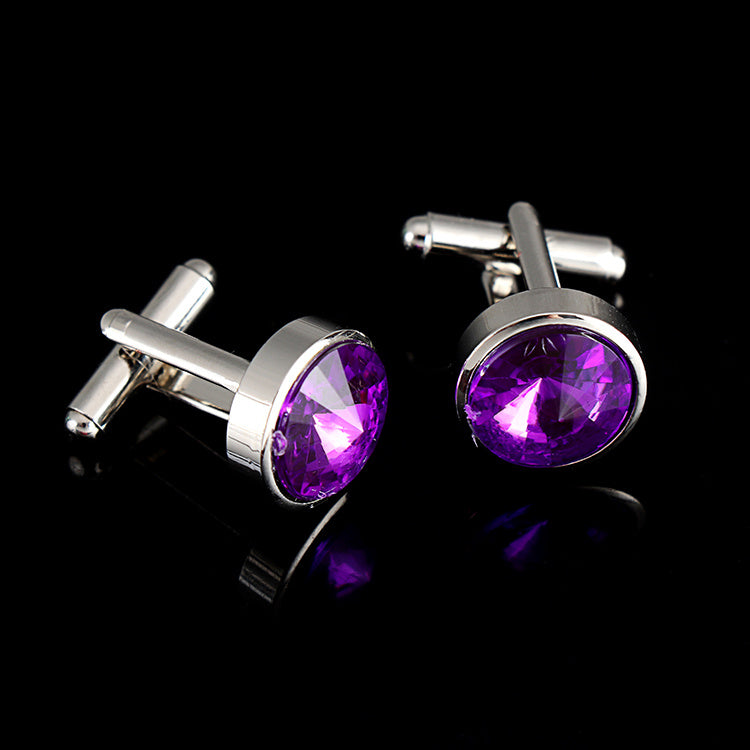 Multicolor French Men's Shirt Metal Cufflink