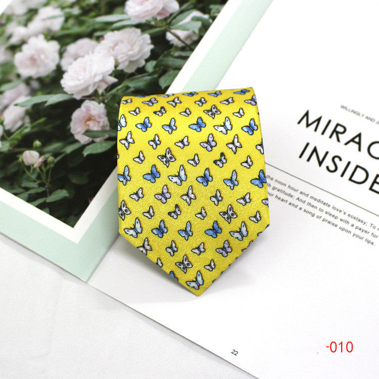 Men's Formal Tie Polyester 9cm Casual Business Work Professional Tie Printed Tie