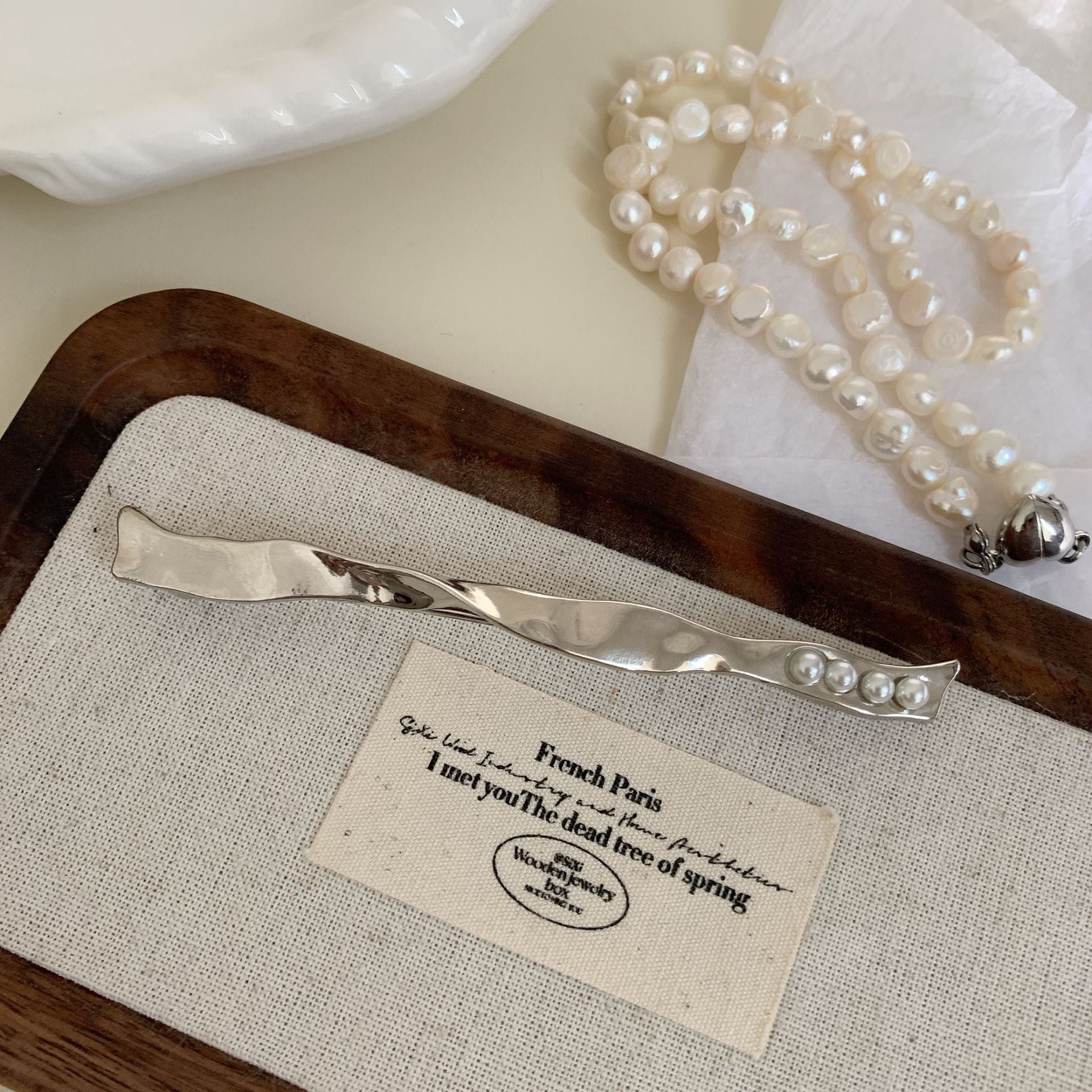 Spring Clip Half Tie Fringe Headdress Gold