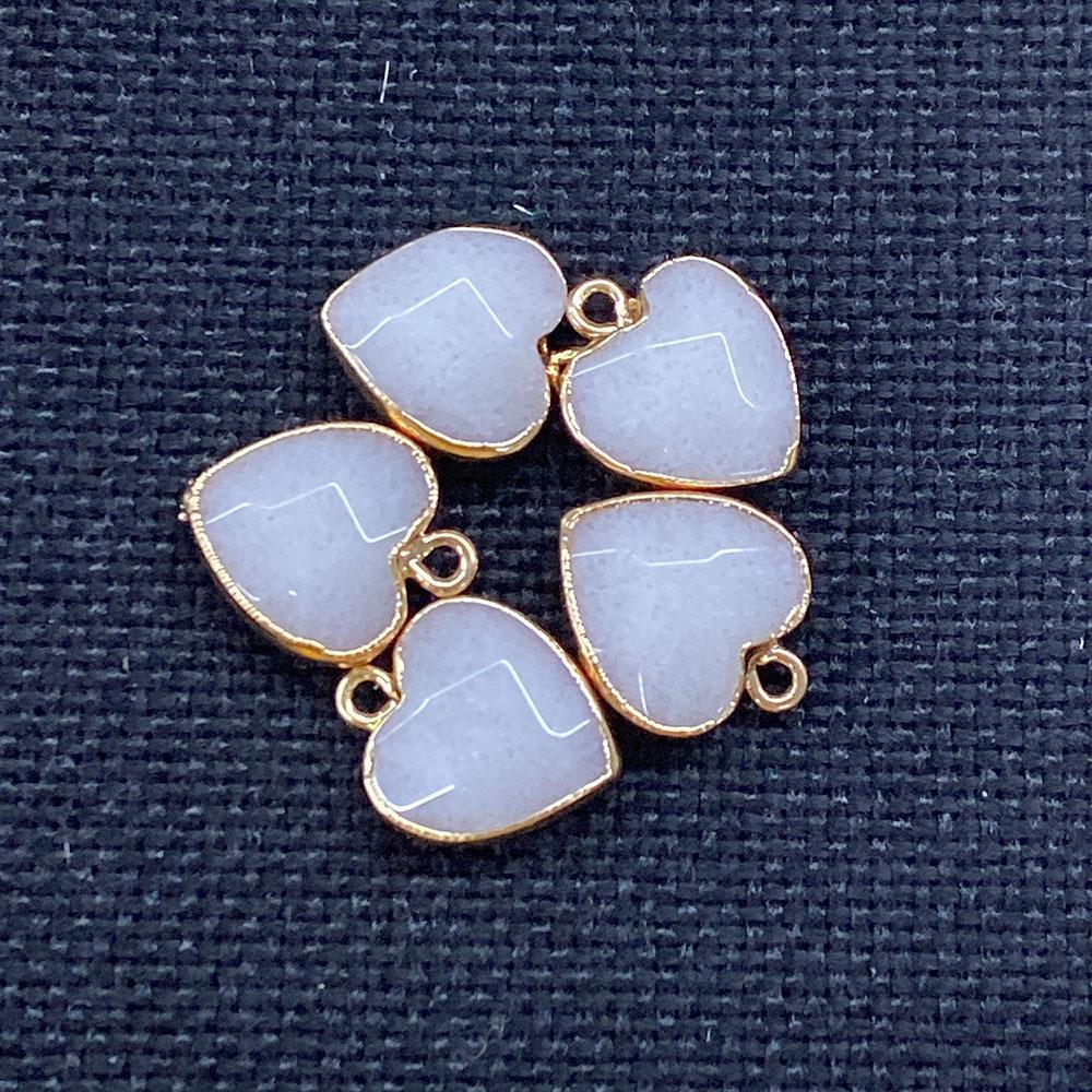 Natural Stone Faceted Malachite 15 X18mm Heart-shaped Tigereye Pendant