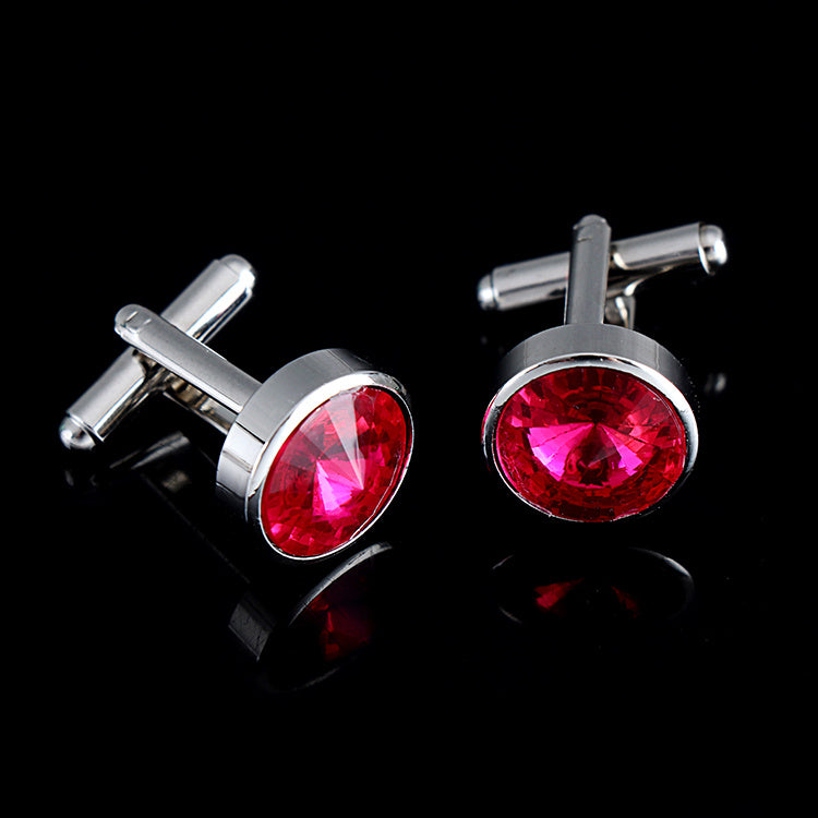 Multicolor French Men's Shirt Metal Cufflink