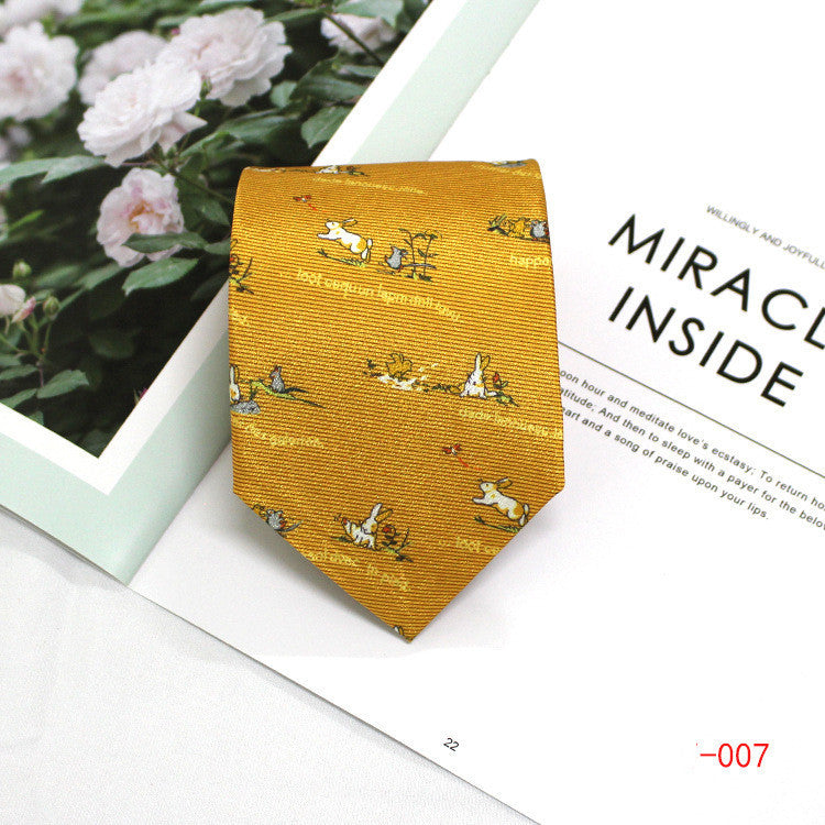 Men's Formal Tie Polyester 9cm Casual Business Work Professional Tie Printed Tie