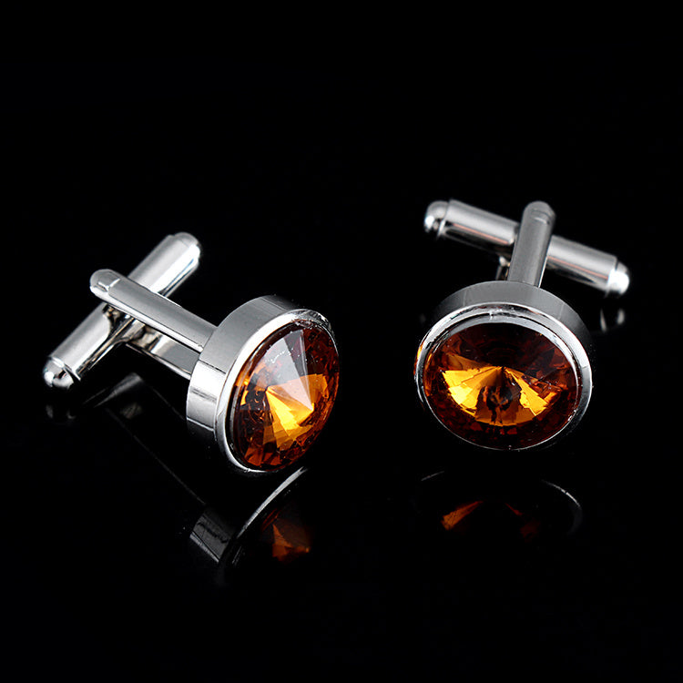 Multicolor French Men's Shirt Metal Cufflink