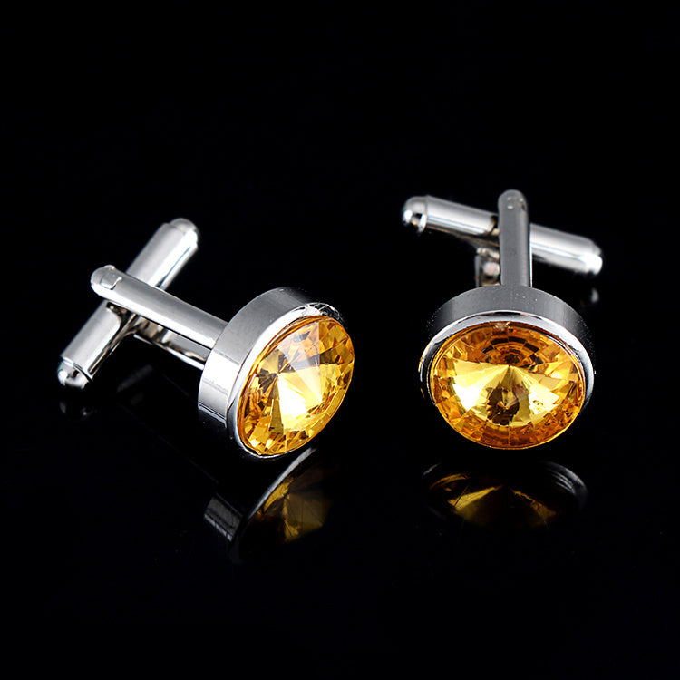 Multicolor French Men's Shirt Metal Cufflink