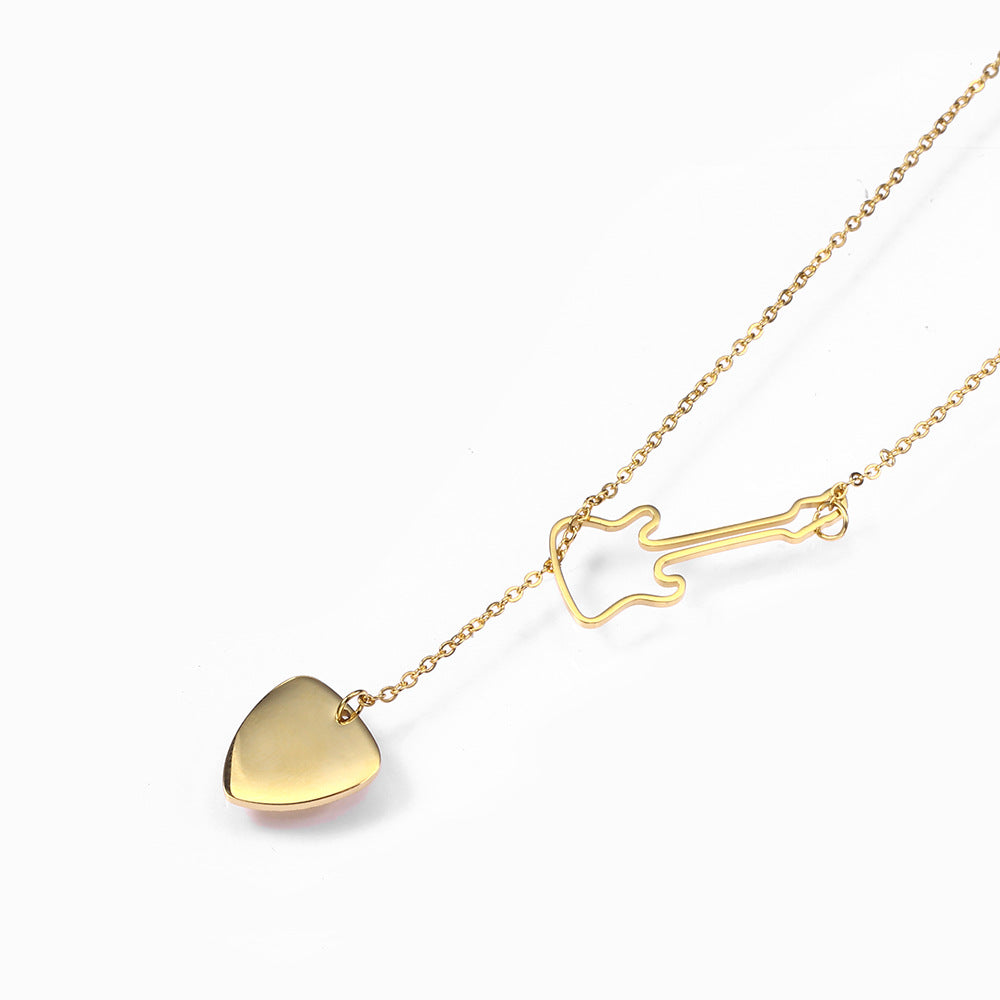 Guitar Pick Musical Instrument Lady Clavicle Chain