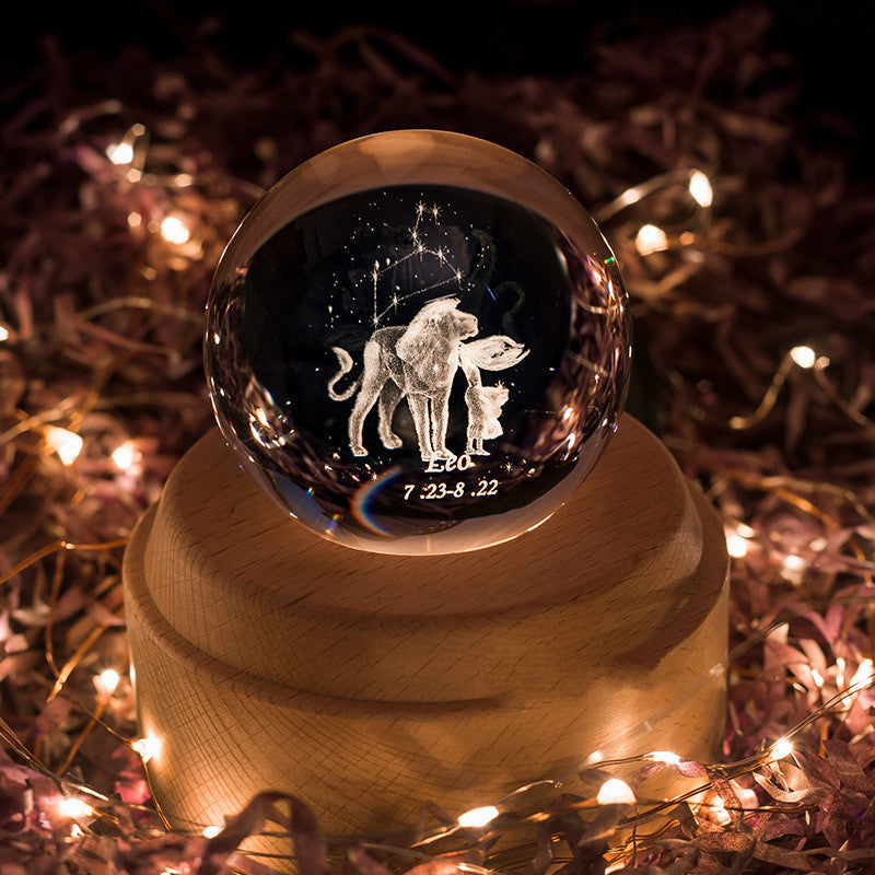 Constellation crystal ball music box