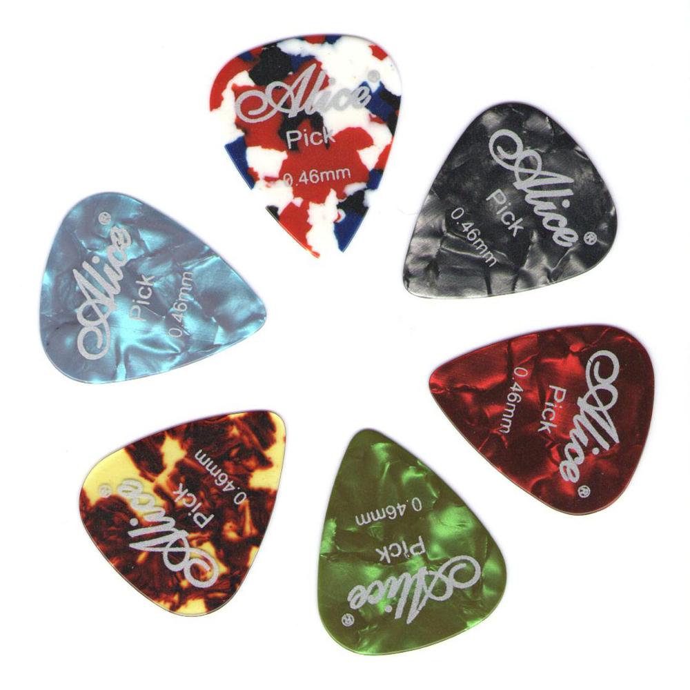 Guitar Celluloid Mediator Thickness 0.46 0.71 0.81 0.96 1.20 1.50mm-Random Color