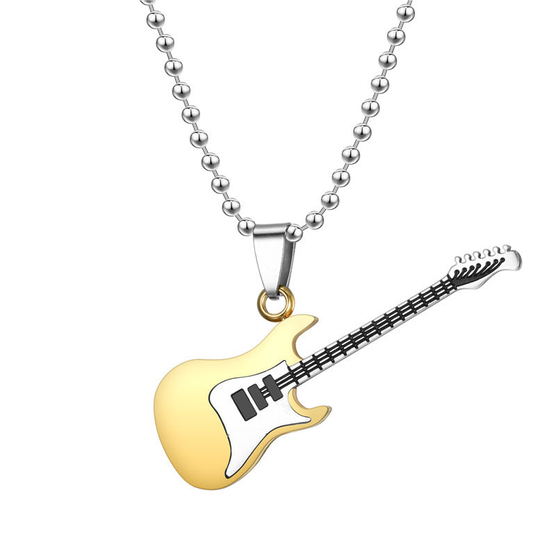 Guitar Pendant Couple Pendant Necklace