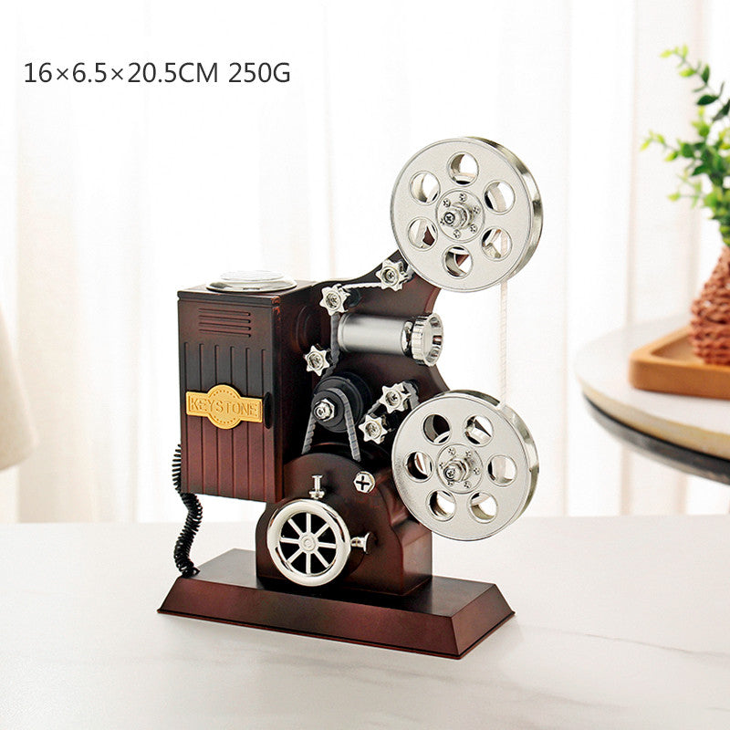 Retro Nostalgic Old-fashioned Typewriter Projector Music Box Music Box Home Decoration Ornaments