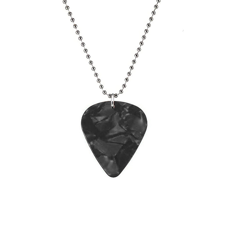 Hellfire Guitar Pick Stylish Red Necklace