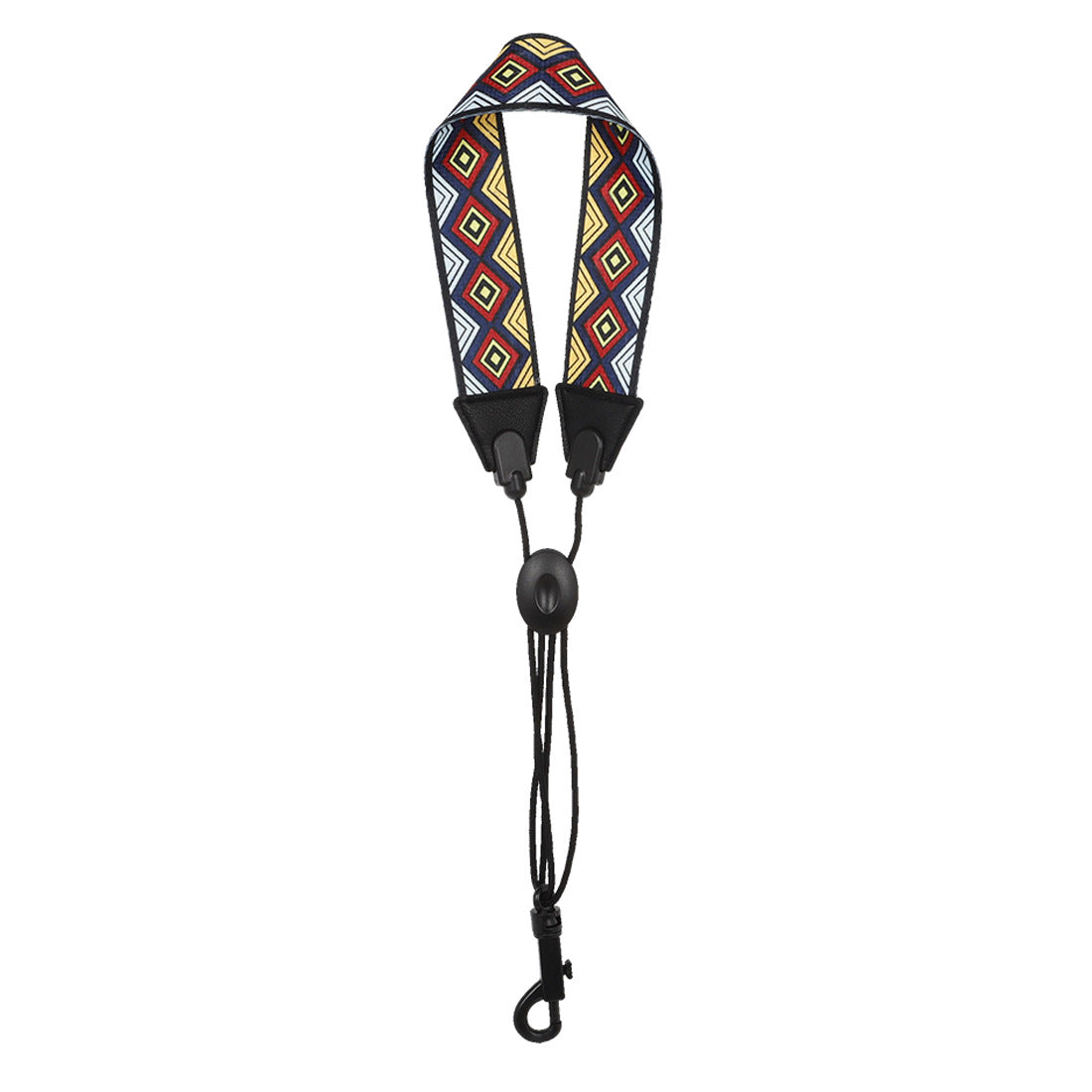 Colorful Diamond Polyester Saxophone Strap